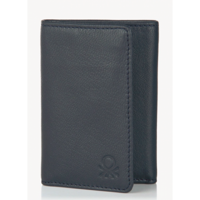 United Colors Of Benetton Navy Blue Leather Wallet