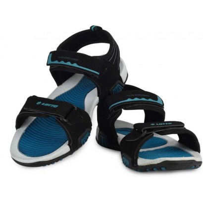 Men BLACK/TURQUISE Sports Sandals