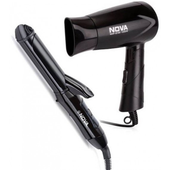 Nova Multistyler NHC 810,NHP 8100 Hair Dryer  (Black)